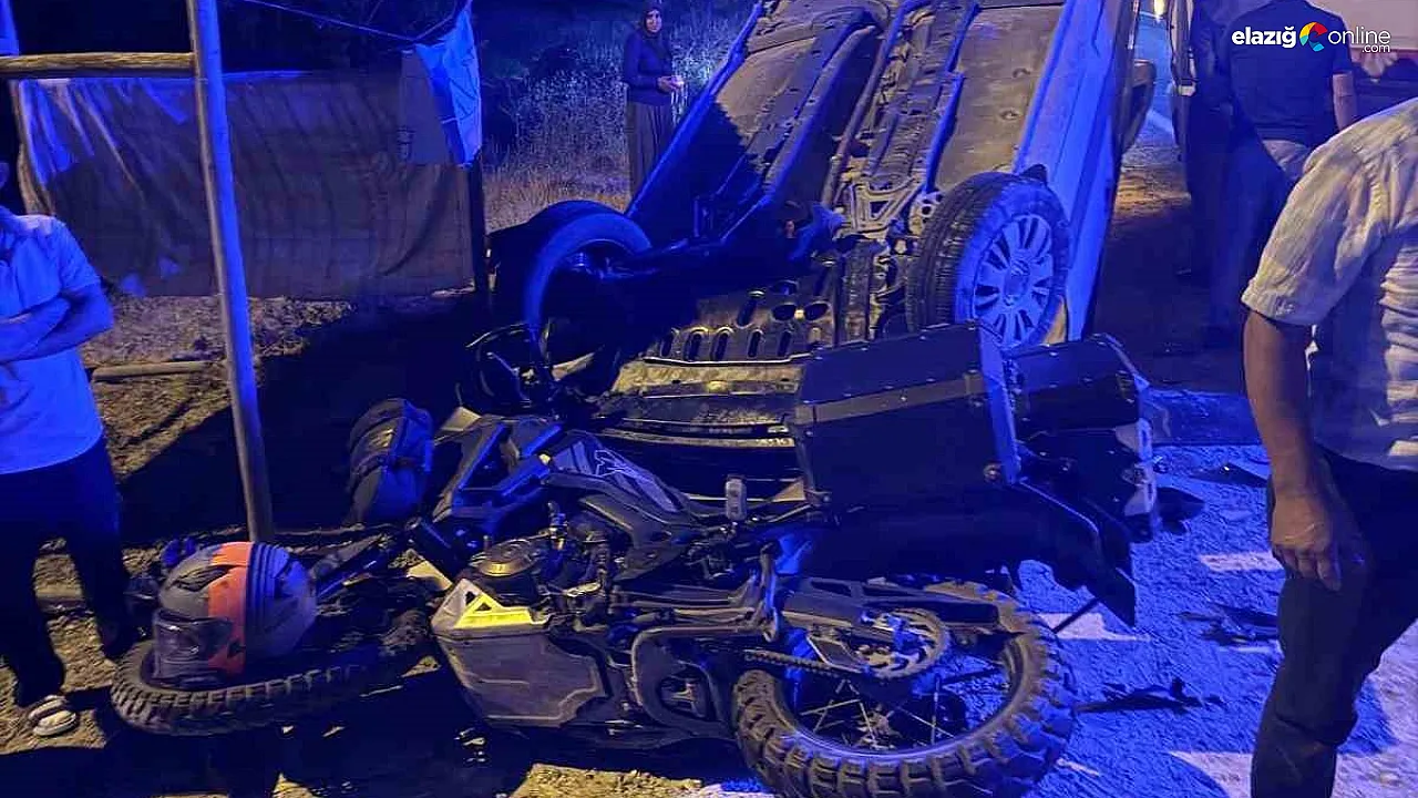 Elazığ-Baskil Yolu'nda Trafik Kazası: Motosiklet ile Kamyonet Çarpıştı!