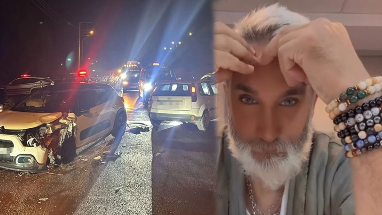 Tarık Mengüç'ün oğlu trafik kazasına karıştı.