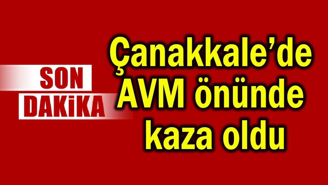 AVM'nin karşısında trafik kazası meydana geldi.