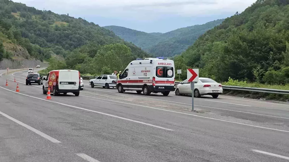 Zonguldak'ta Kaza Sonucu 1 Kişi Yaralandı.