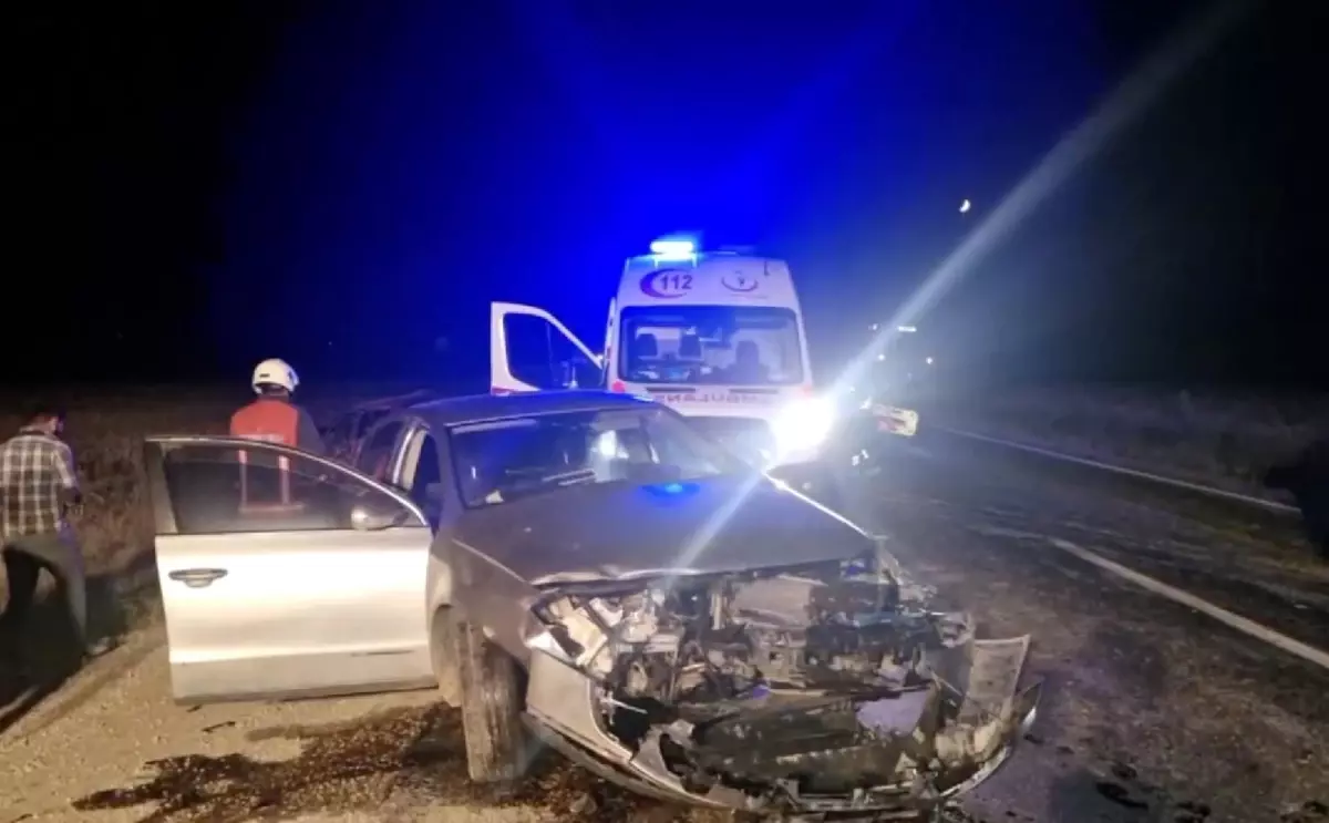 Çorum'da meydana gelen trafik kazasında 4 kişi yaralandı.