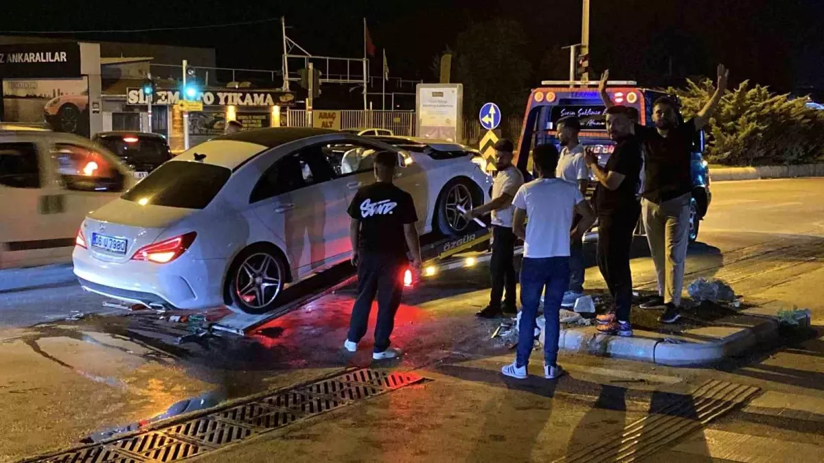Eskişehir'de maddi zarara sebep olan trafik kazası