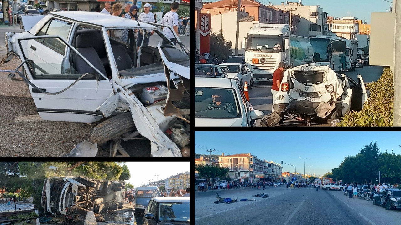 Freni kopan kamyon kavşakta panik yarattı.