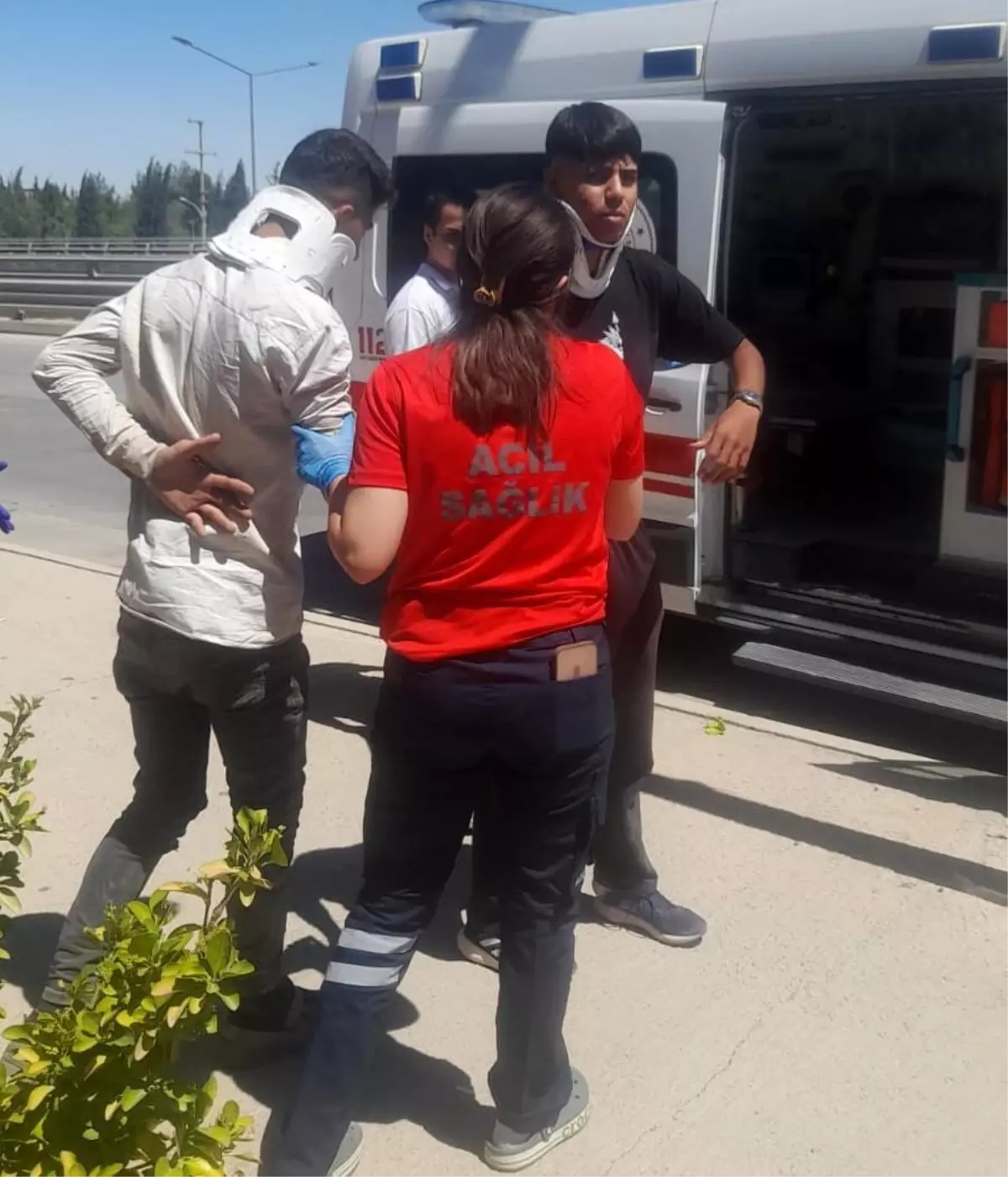 Adıyaman'da kaza meydana geldi: 2 kişi yaralandı.