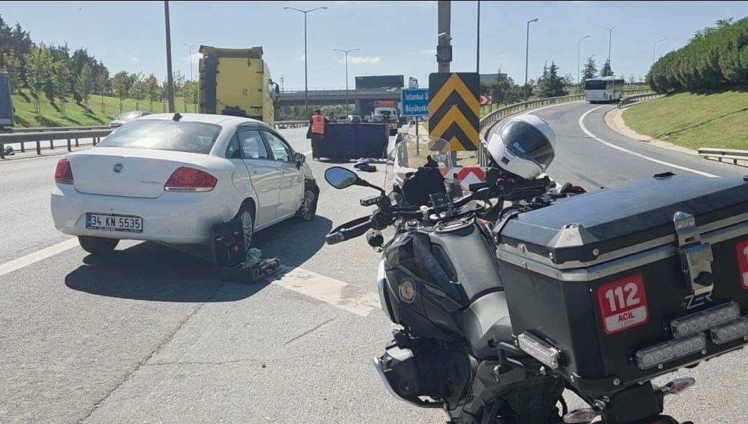 TEM yolunda trajik kaza: Motor sürücüsü hayatını kaybetti.