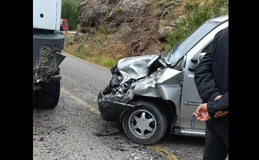 Mesudiye'de trafik kazası meydana geldi.