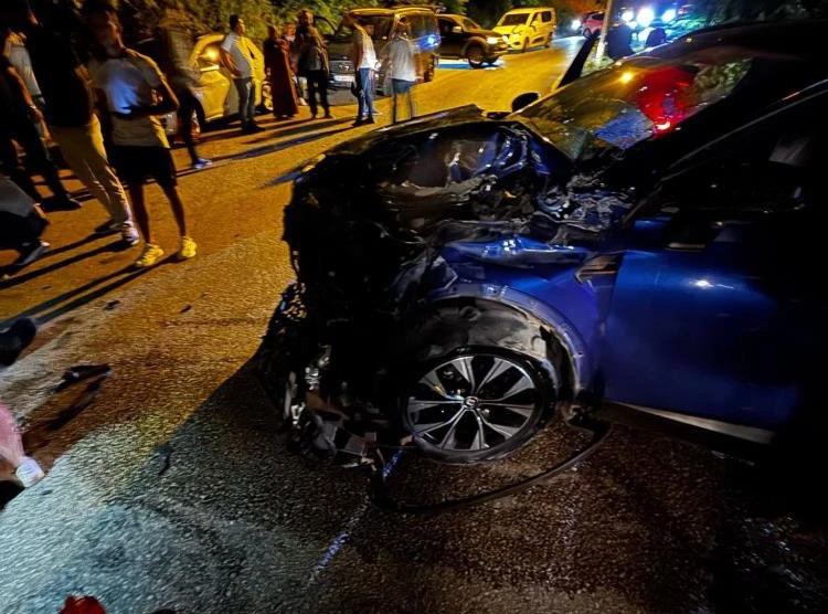 Uludağ yolunda trafik kazasında 2 kişi yaralandı.