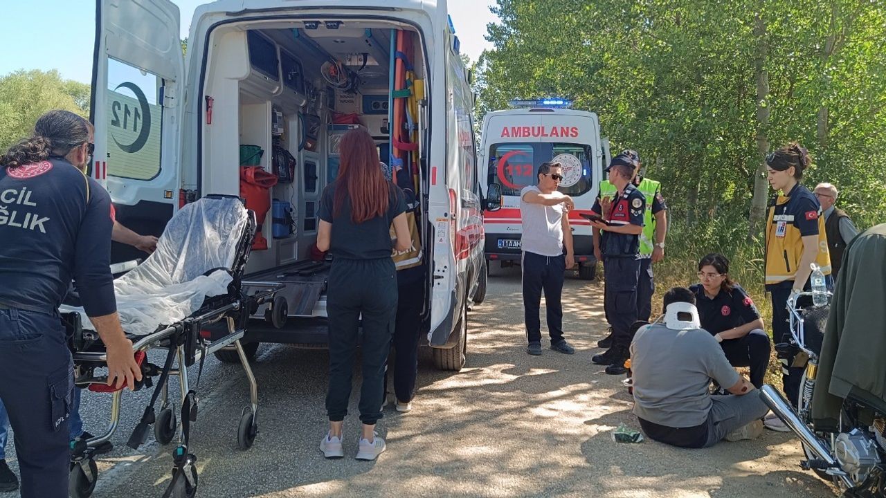 Kazazedeye bir motosiklet kazasında komşuda ulaşıldı.