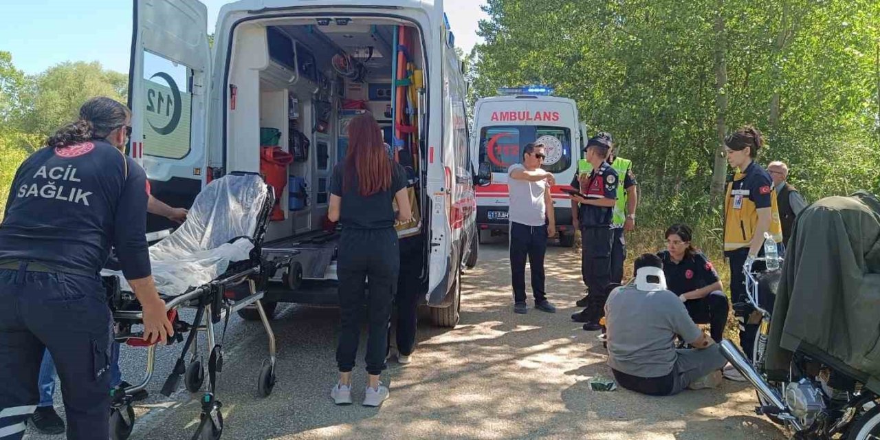 Motosiklet Kaza Sonucu 1 Kişi Yaralandı