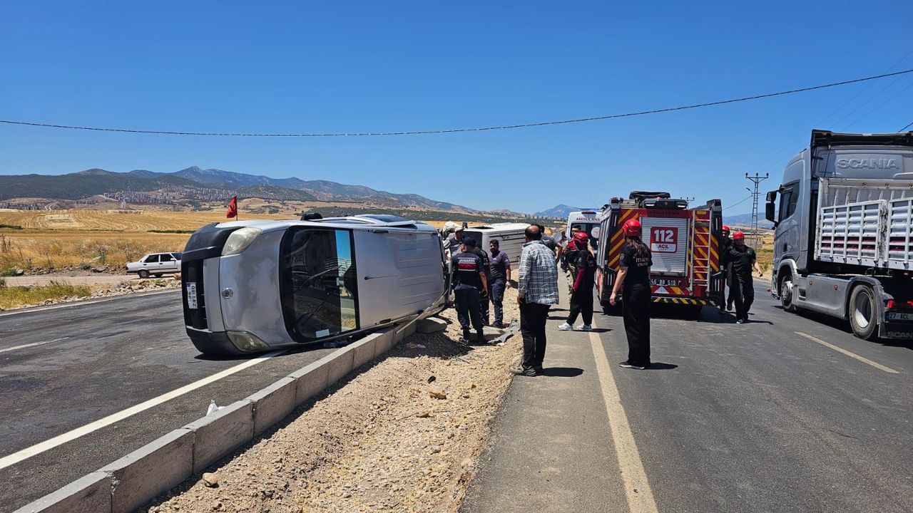 Kahramanmaraş'ta ardı ardına trafik kazaları yaşandı!