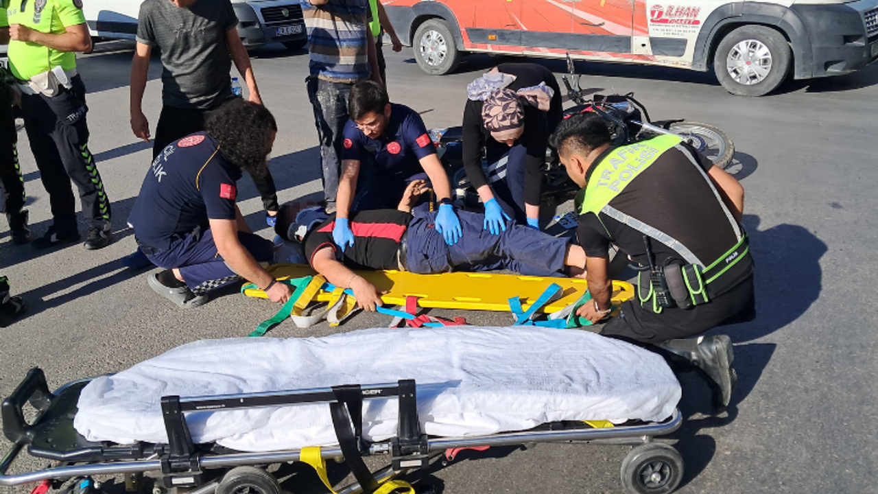Karaman'da trafik kazası sonucu 1 kişi yaralandı.