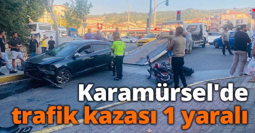 Trafik kazasında Karamürsel'de 1 kişi yaralı olarak bildirildi.