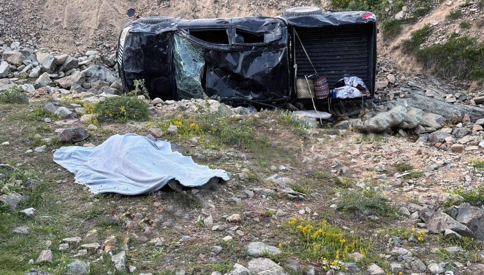 Yayla yolunda trajik kaza: Bir kişi hayatını kaybetti, beş kişi yaralandı.