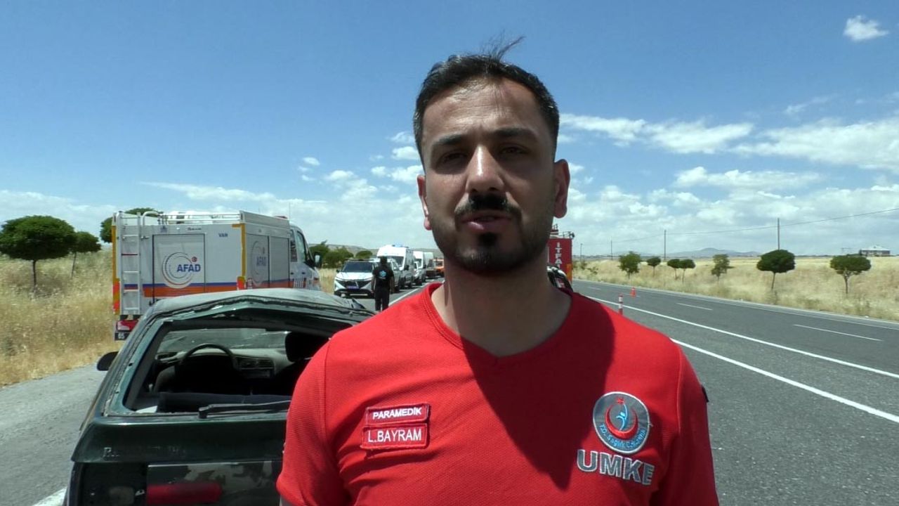 Van'da simülasyon bir trafik kazası düzenlendi.