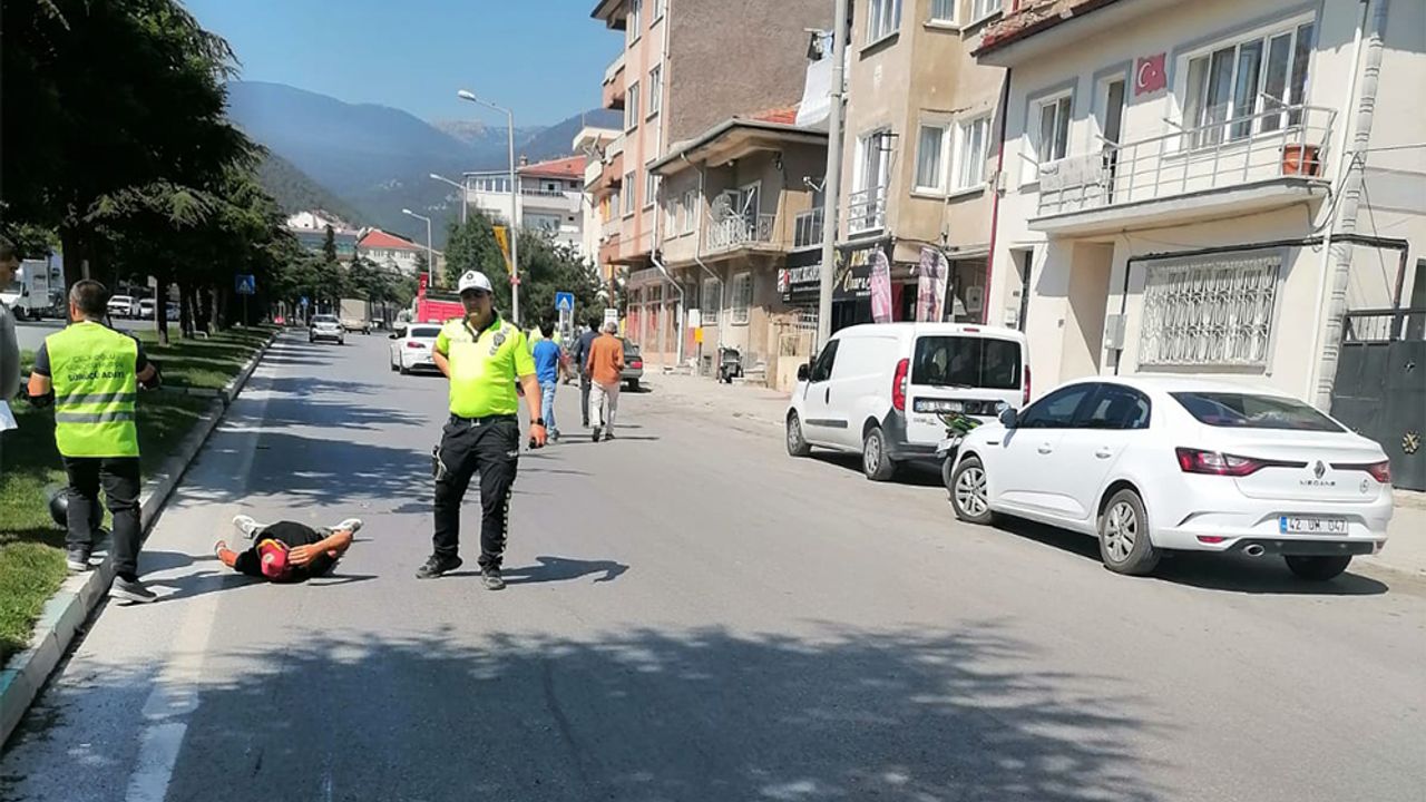 2 kişi yaralandı motosiklet kazağından