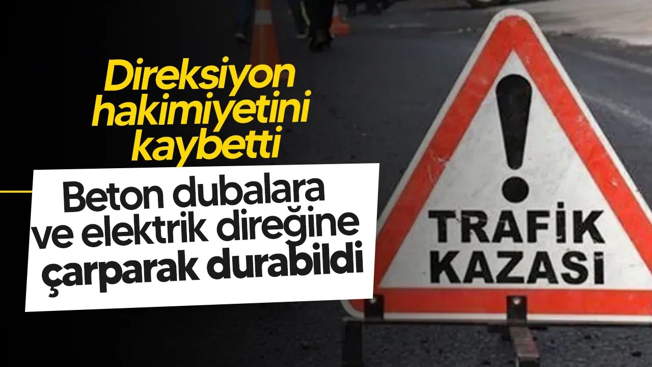 Girne'de trafik kazası meydana geldi!