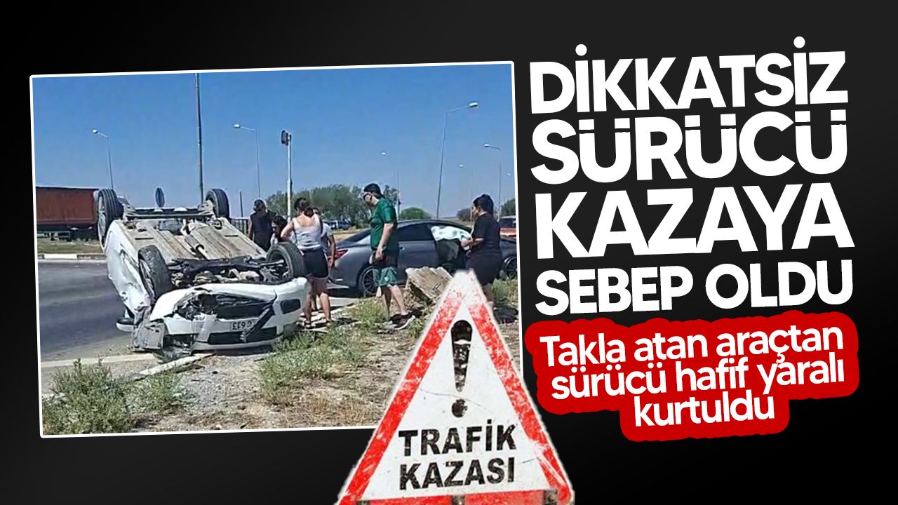 Gazimağusa İnönü Kavşağında Trafik Kazası Meydana Geldi!