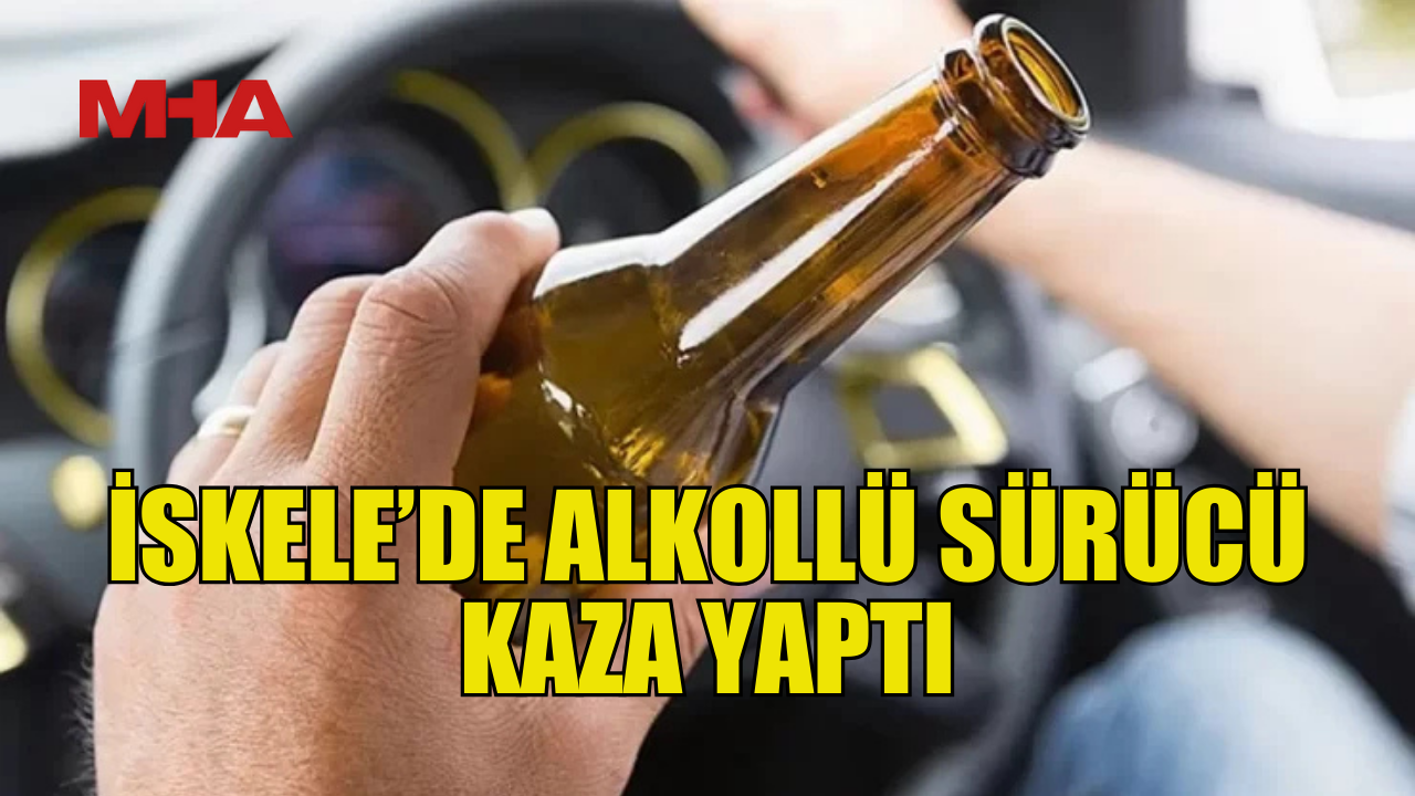 İskelede alkol almış sürücü geri manevra yaparken kaza yaptı.