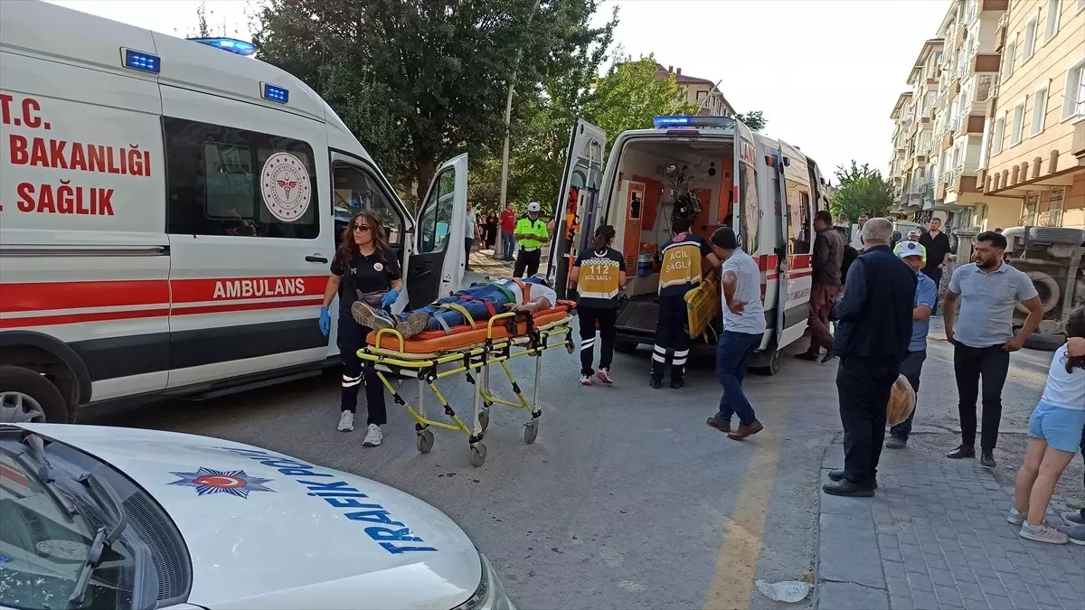 Kahramankazan'da Trafik Kazasında İki Kişi Yaralandı.