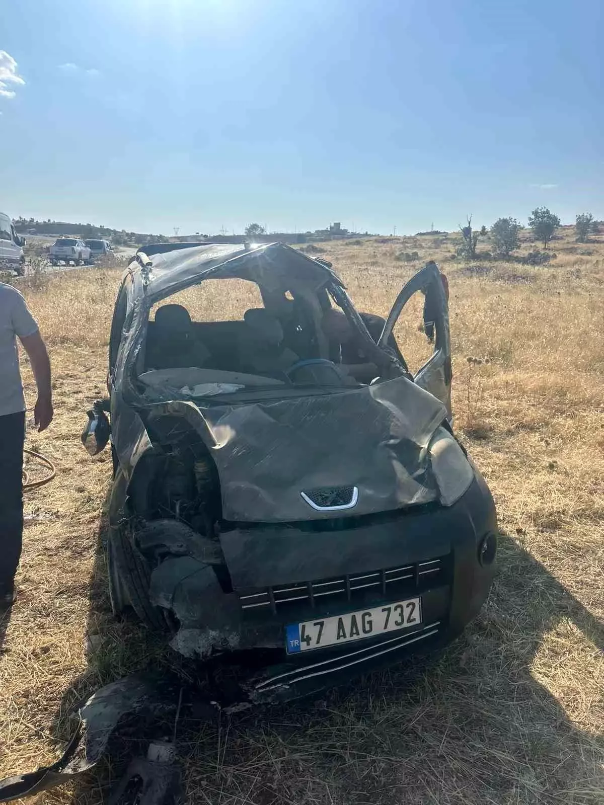 Mardinde trafik kazası meydana geldi, 4 kişi yaralandı.