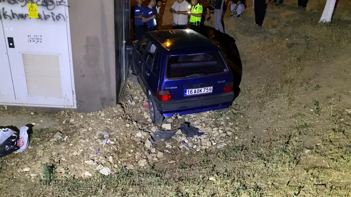 İnegöl'de Kaza: Aracın Yoldan Çıkması