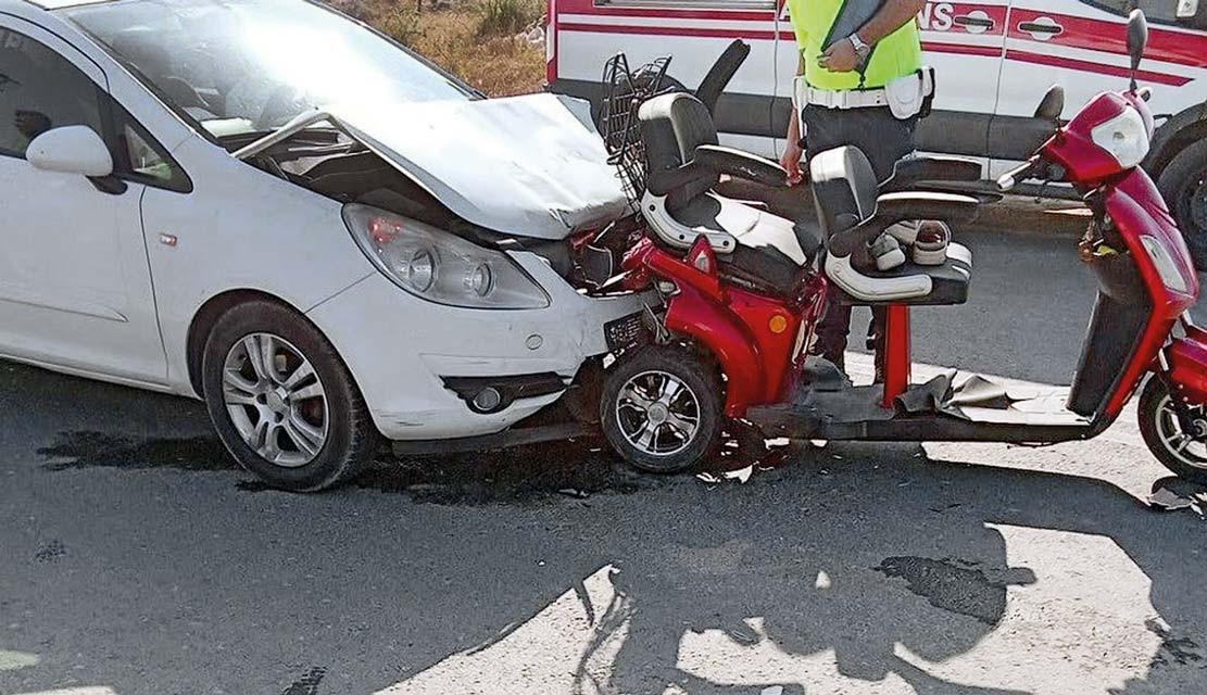 Elektrikli bisiklet kaza sonucu bir insanın hayatını kaybetmesine sebep oldu.