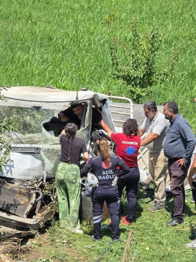 Iğdır'da trafik olayı: 1 kişi yaralandı.