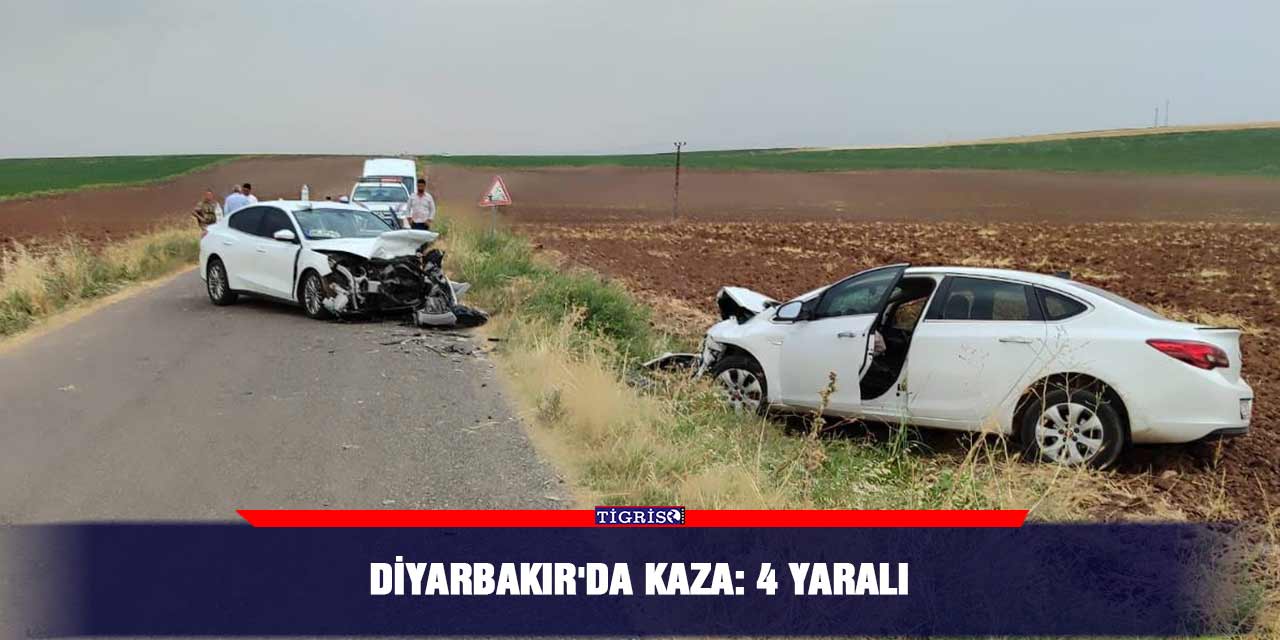 Kaza Diyarbakır'da meydana geldi, 4 kişi yaralandı.