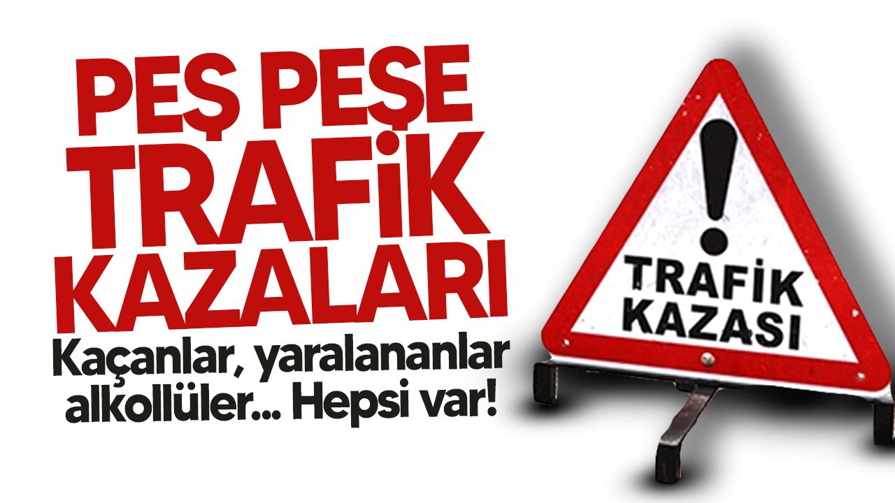 Lefkoşa, Gönyeli ve Girne'de ardışık kazalar: Alkol ve dikkatsizlik trafikte sorun teşkil ediyor.