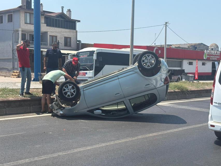 Nazilli'de yol kazası oldu.