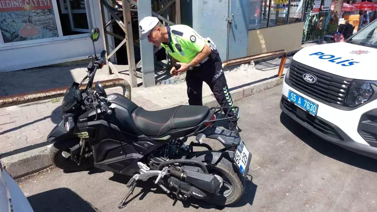 Samsun'da kaza sonucu iki kişi yaralandı.