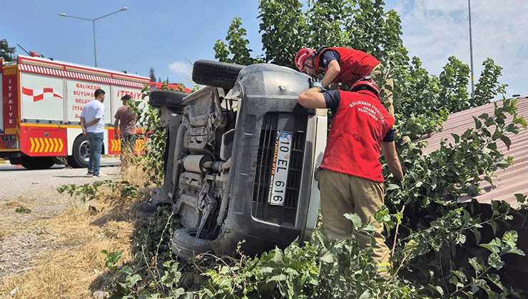 Susurluk'ta bir trafik kazasında 1 kişi yaralandı.