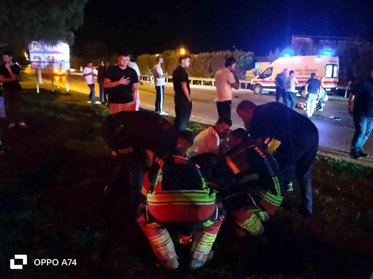 Balıkesir'de trafik kazasında 1 kişi hayatını kaybetti, 1 kişi yaralandı.
