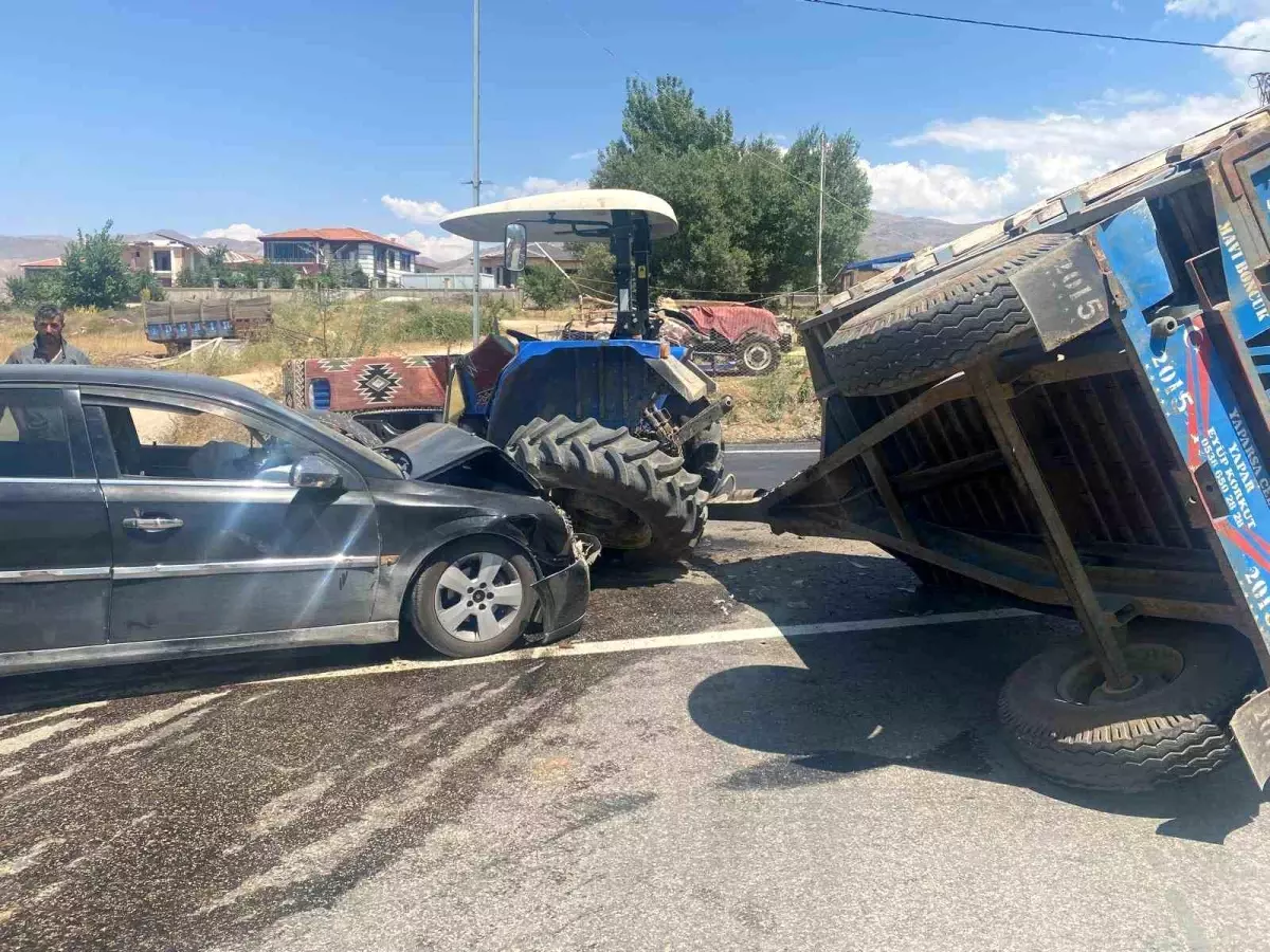 Doğanşehir'de Kaza Sonucu 2 Kişi Yaralandı