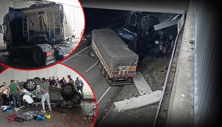 Kastamonu'da korkunç kaza: Otomobil, TIR'a çarptı, 3 ölü ve 5 yaralı var.