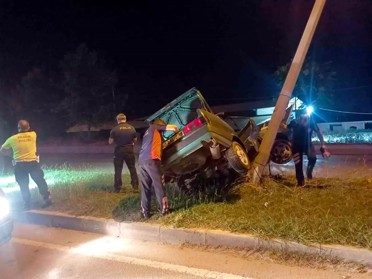 Tokat'ta meydana gelen trafik kazasında sürücü yaralandı.