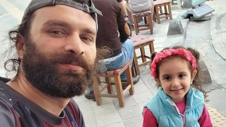 Baba ile 7 yaşındaki kızlarının acı dolu vedası!