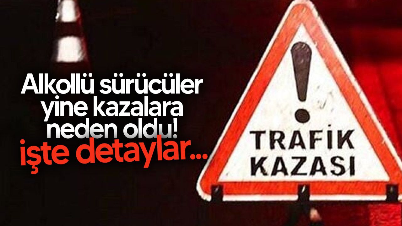 Ercan-İskele yolu ve Girne'deki trafik kazaları