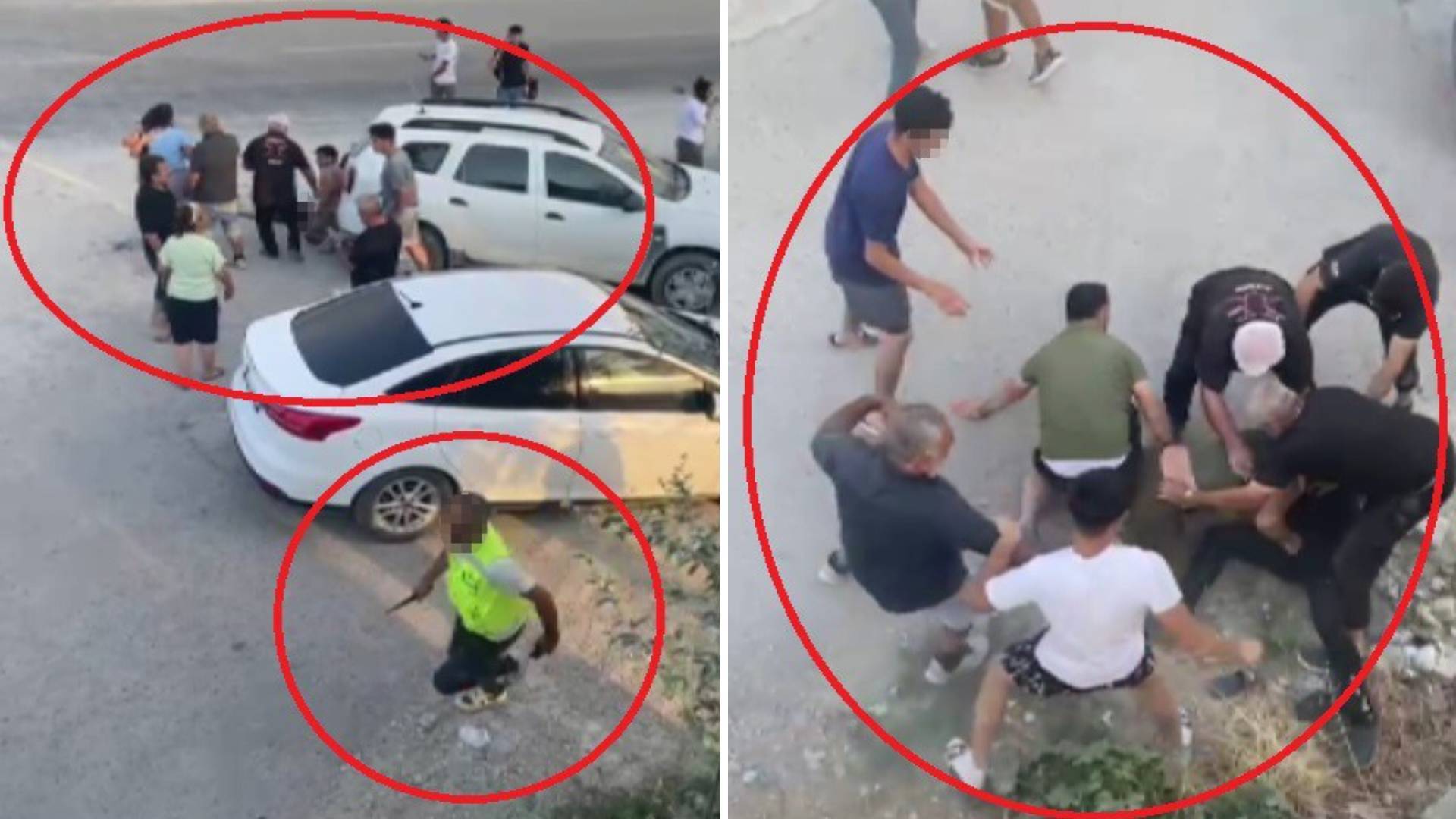 Kaza sonrası bıçaklar çekildi: Bir kişi hayatını kaybetti, üç kişi yaralandı.