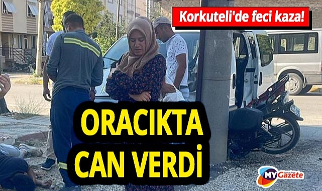 Antalya'nın Korkuteli ilçesinde 20 yaşındaki genç motosiklet kazasında hayatını kaybetti.