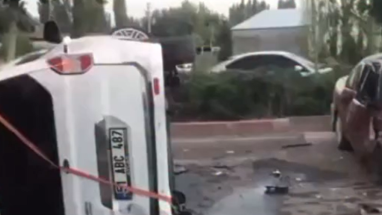 Niğde'de Sabancı Caddesi'nde kaza oldu.