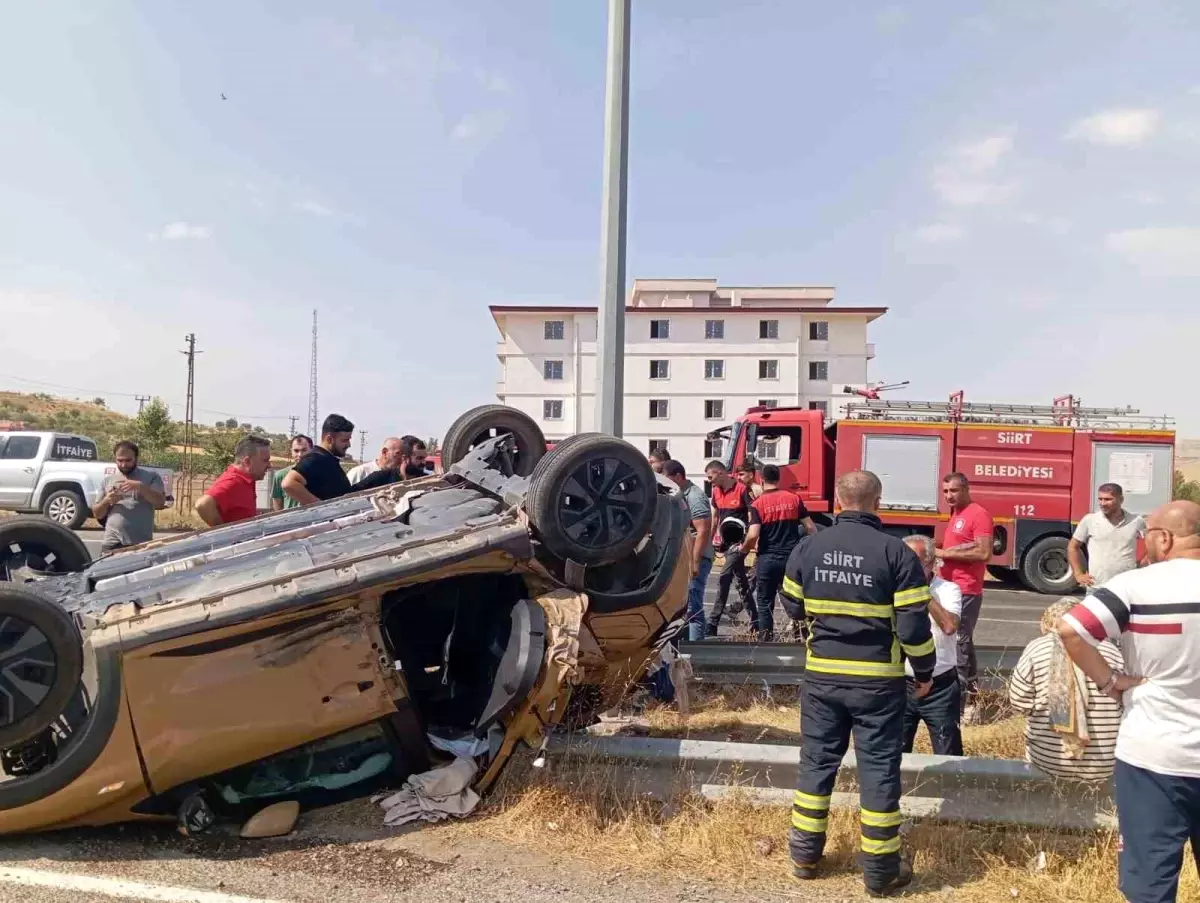 Siirt'te 3 kişinin yaralandığı trafik kazası yaşandı.