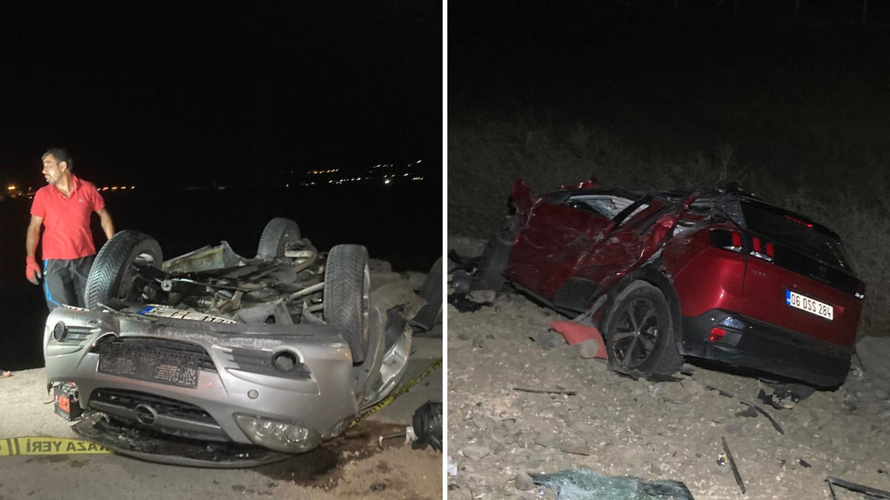 Başkent'te korkunç kaza: 3 ölü, 2 yaralı