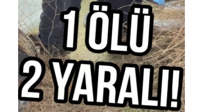 Çerkeş'te meydana gelen kazada bir kişi öldü, iki kişi yaralandı.