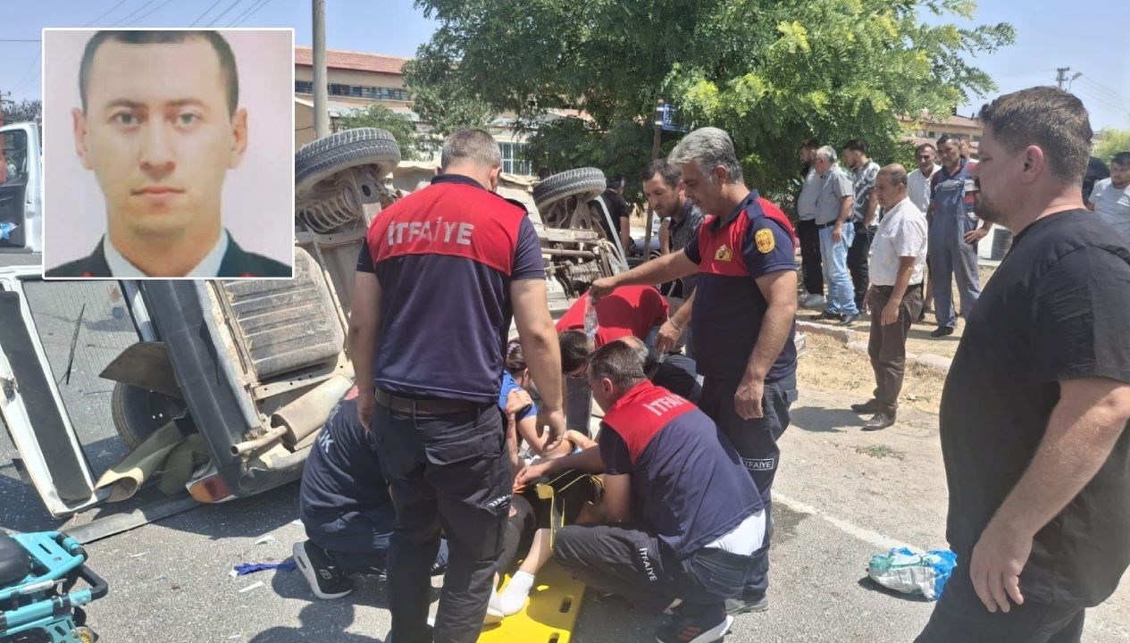 Kaza sonucu yaralanan astsubay yaşamını yitirdi.
