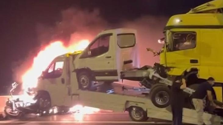 Otoyolda büyük bir kaza: Ölü ve yaralılar var.