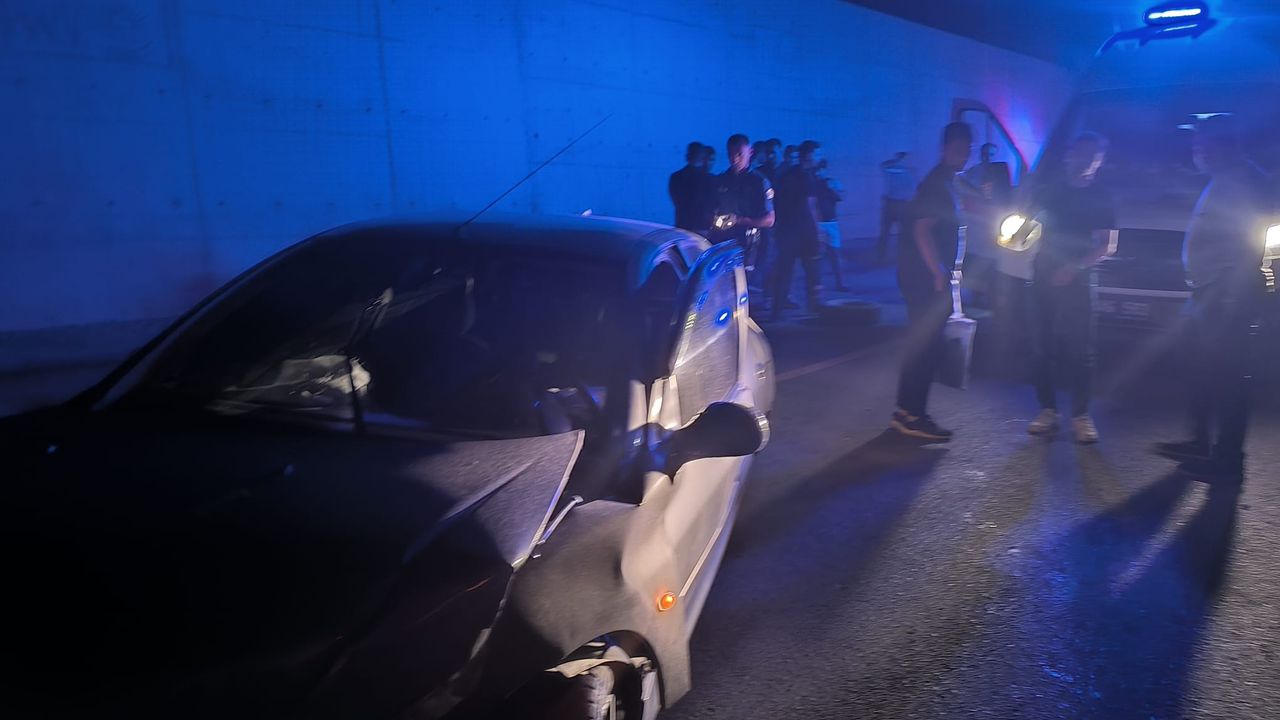 Van'da kaldırıma çarpan otomobilde 2 kişi yaralandı.