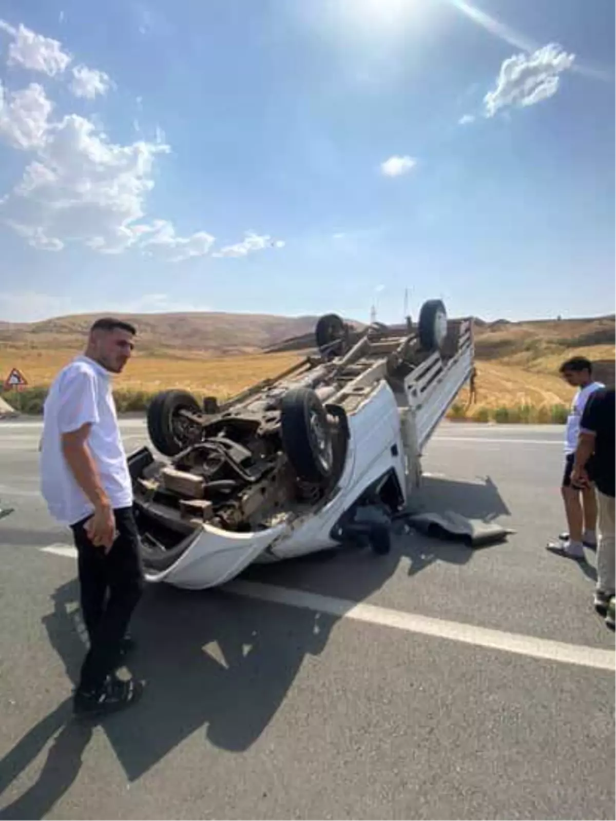 Siirt'te Meydana Gelen Trafik Kazasında Bir Kişi Yaralandı.