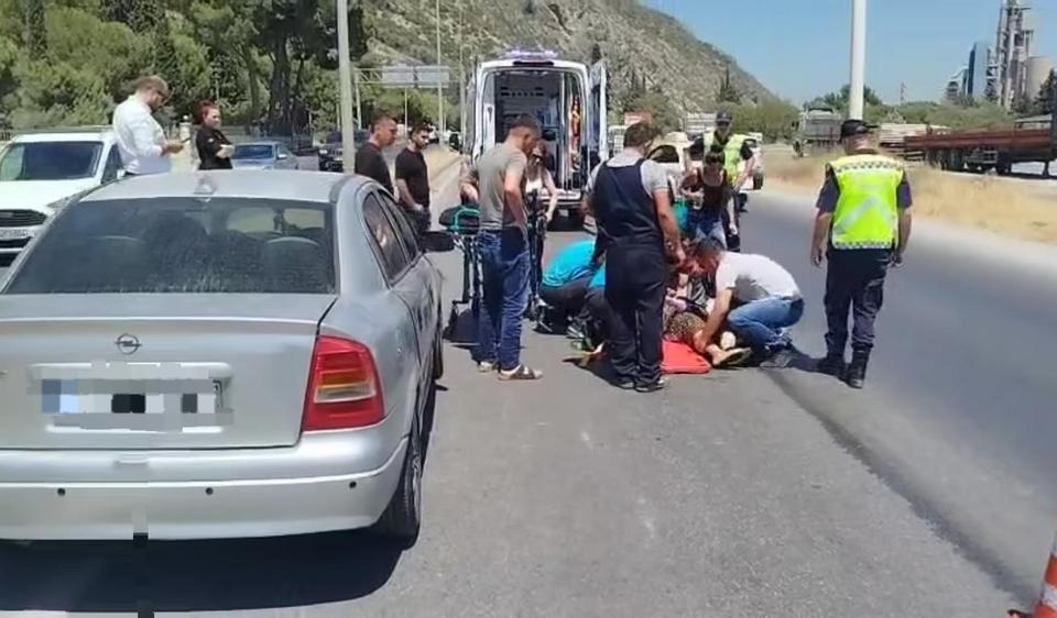 Aydın'da trafik olayında bir yayaya zarar geldi.