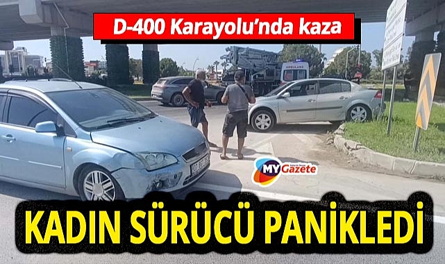 Kaza yapan sürücü olaydan sonra endişe içinde hastaneye gitmedi.